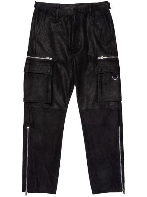 zipped cargo trousers by PURPLE BRAND