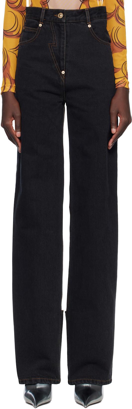 Black Back Panty Jeans by PUSHBUTTON