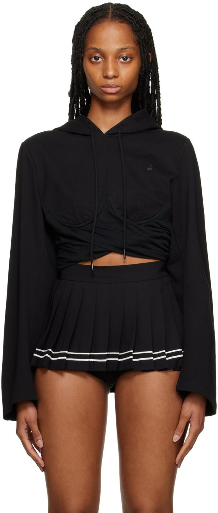 Black Boning Hoodie by PUSHBUTTON