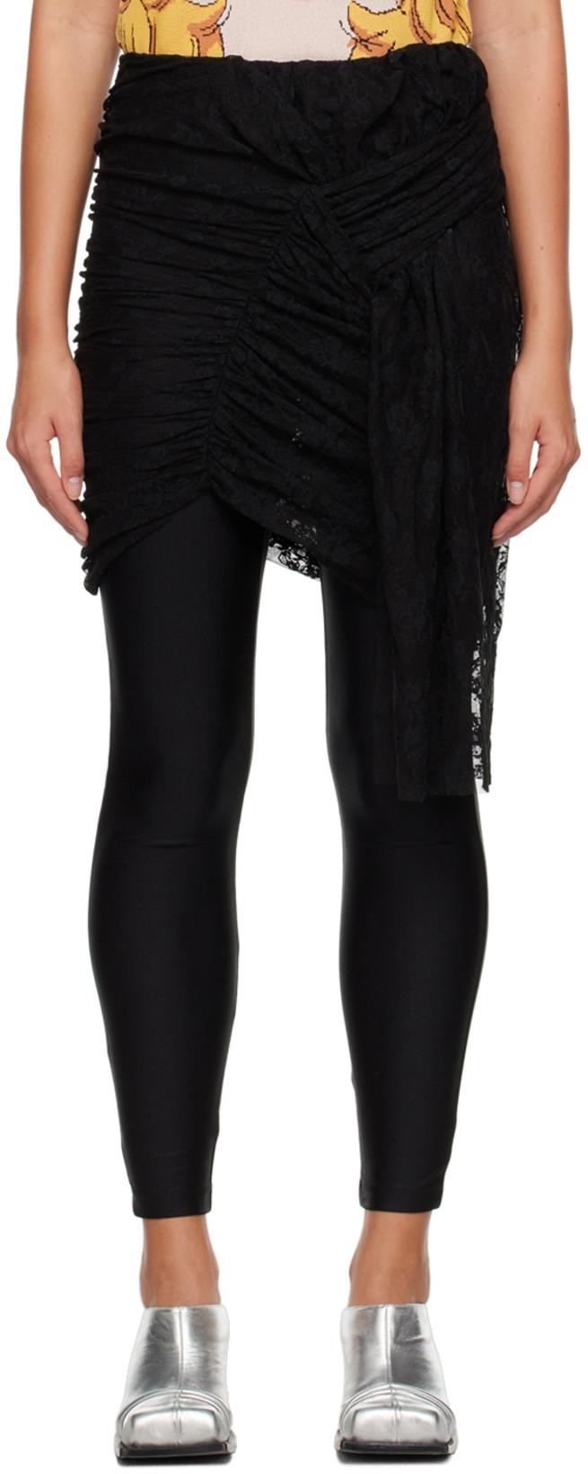 Black Layered Skirt by PUSHBUTTON