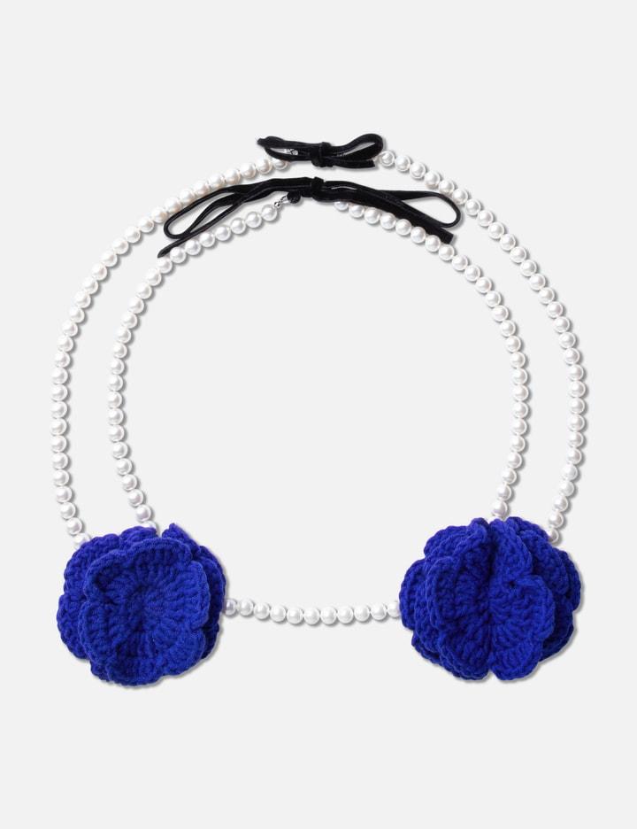 Crochet Pearl Bra Necklace by PUSHBUTTON