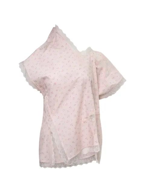 asymmetric star blouse by PUSHBUTTON