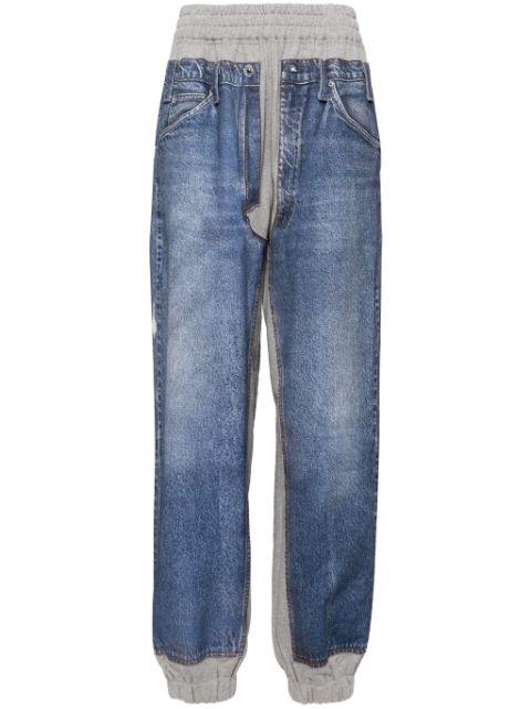 denim-printed sweatpants by PUSHBUTTON