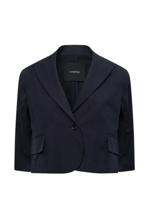 flap-pocket cropped blazer by PUSHBUTTON