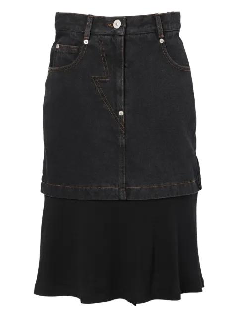 layered midi skirt by PUSHBUTTON