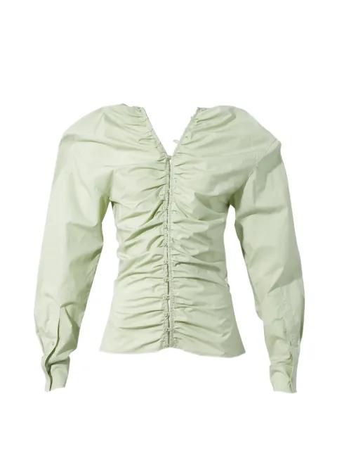ruched button-up shirt by PUSHBUTTON