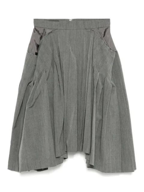 square pleated skirt by PUSHBUTTON