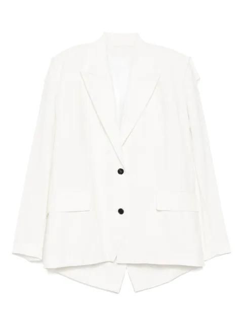 squared-back single-breasted blazer by PUSHBUTTON