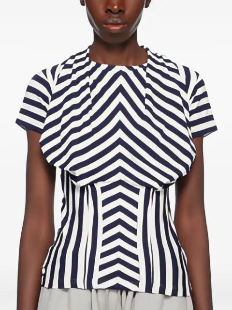 striped corset top by PUSHBUTTON