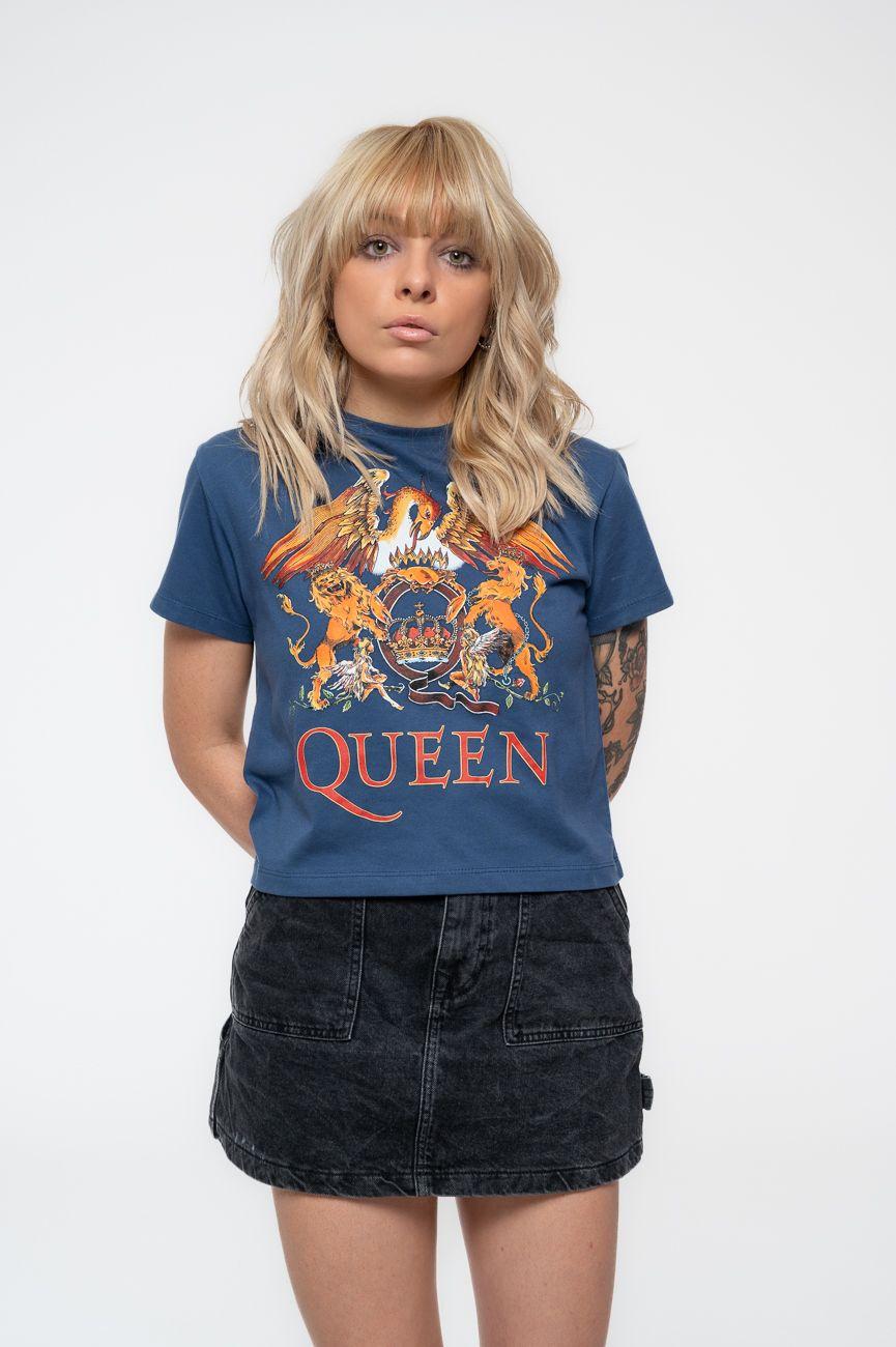 Classic Crest Band Logo Crop Top by QUEEN