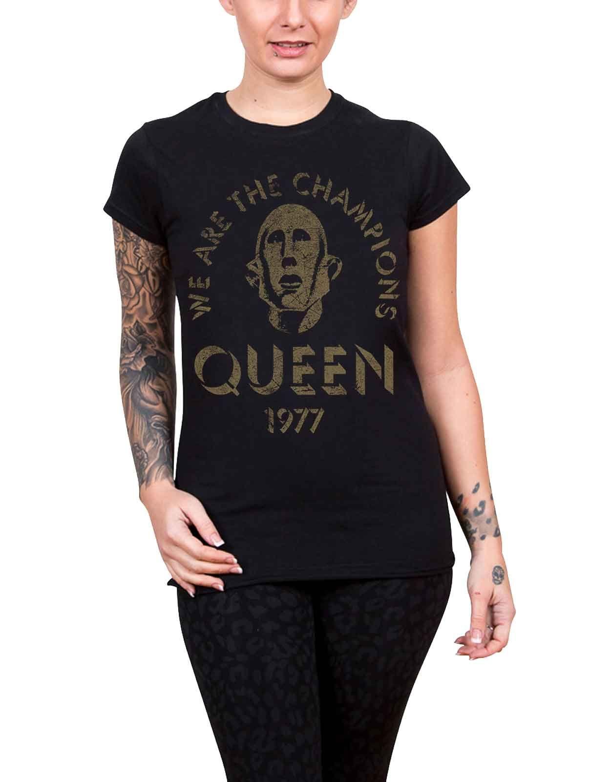 We Are The Champions Skinny Fit T Shirt by QUEEN