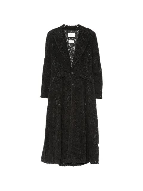 floral-lace A-line coat by QUETSCHE