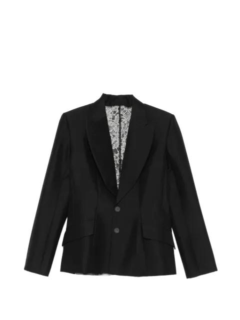 lace-panelled blazer by QUETSCHE
