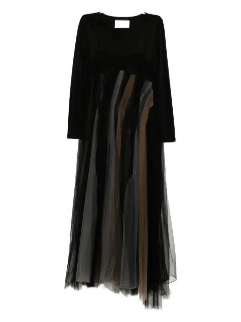 layered long-sleeved dress by QUETSCHE