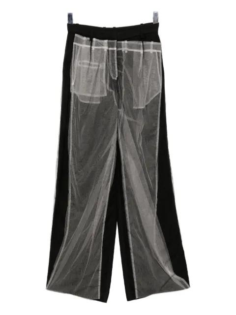 tulle-embellished trousers by QUETSCHE