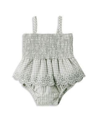 Girls' Smocked Skirted Romper - Baby by QUINCY MAE