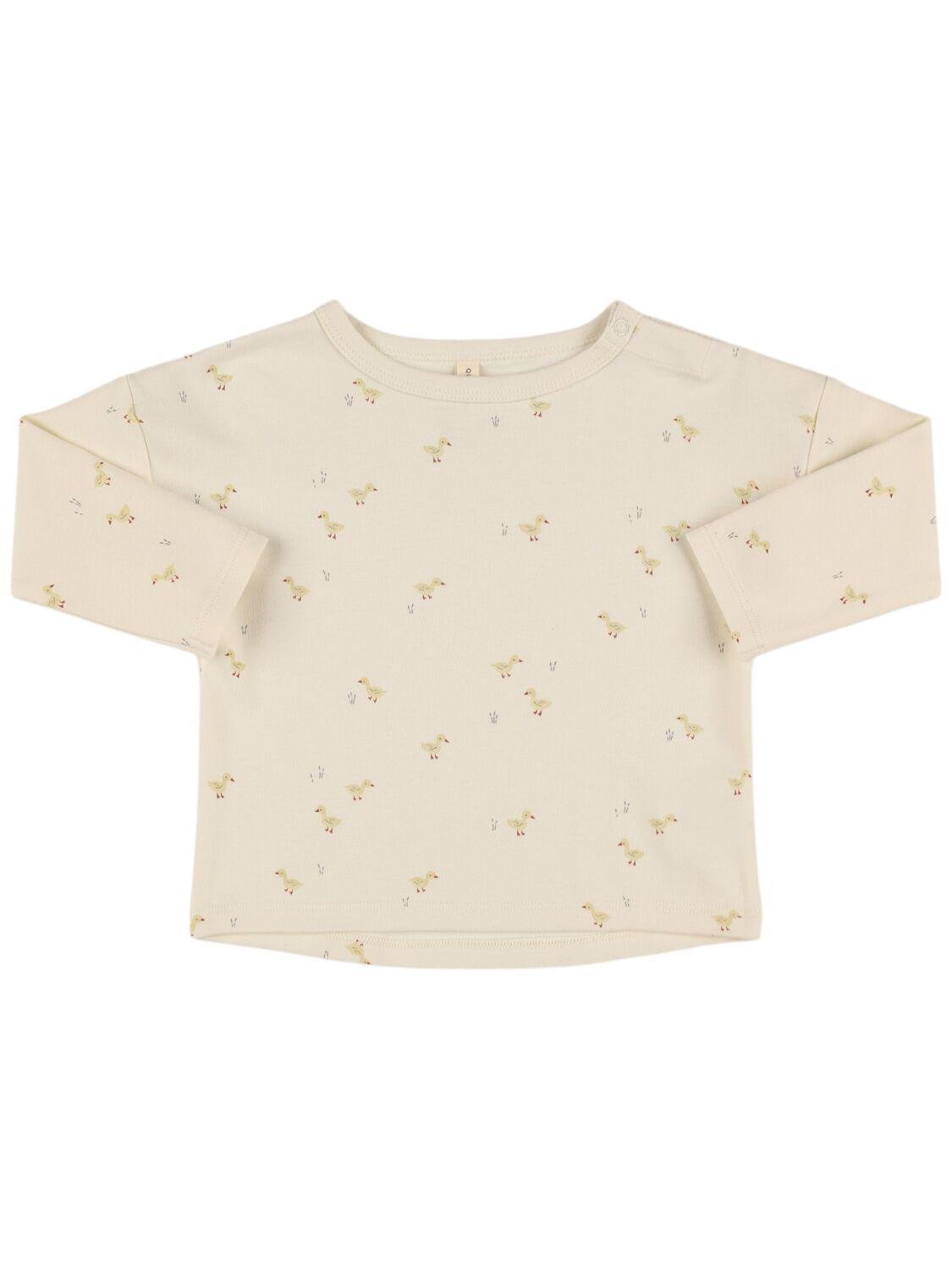 Organic Cotton Jersey T-shirt by QUINCY MAE