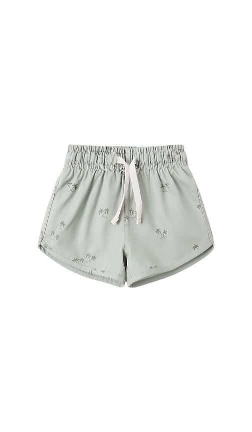 QUINCY MAE Boys Swim Short in Sage by QUINCY MAE