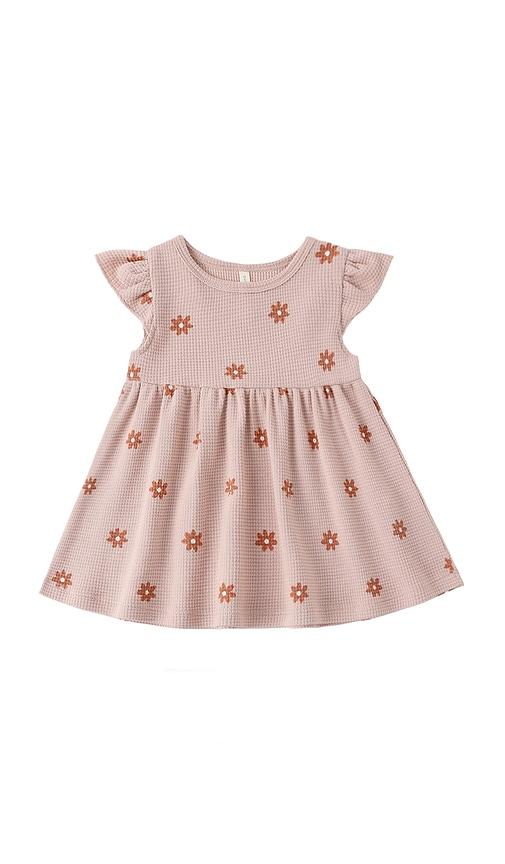 QUINCY MAE Flutter Sleeve Dress in Pink by QUINCY MAE