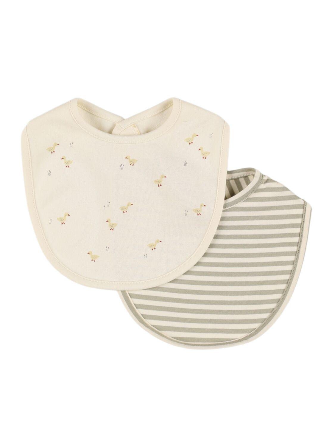 Set Of 2 Organic Cotton Bibs by QUINCY MAE