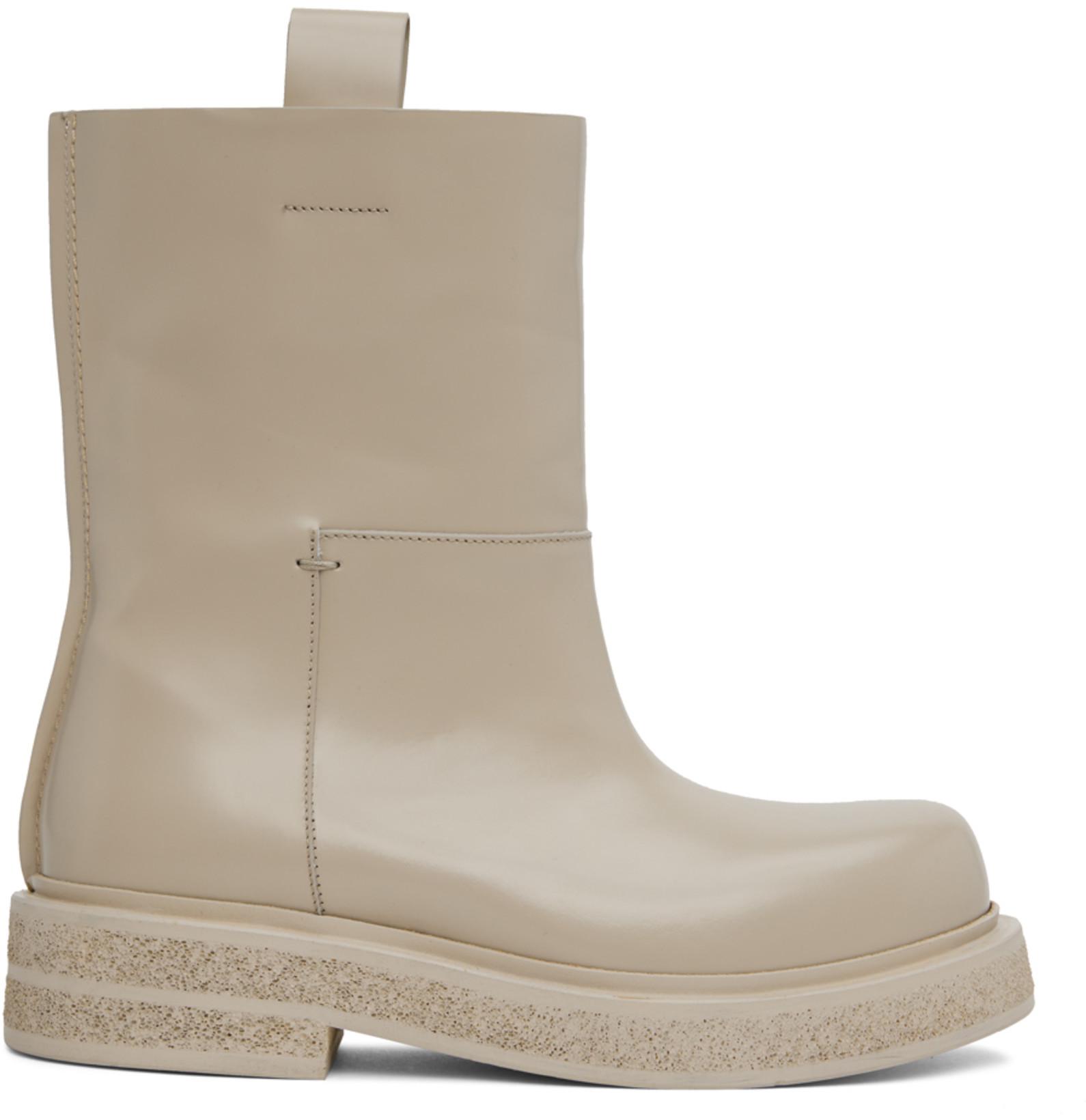 SSENSE Exclusive Beige Lilibeth Boots by QUIRA