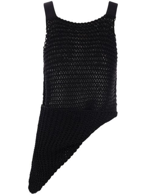 asymmetric knitted vest by QUIRA