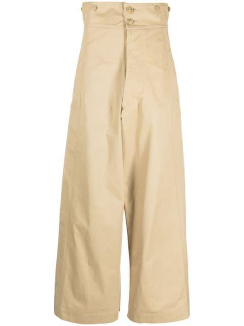high-waisted wide-leg trousers by QUIRA