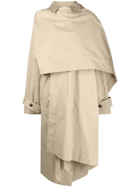 layered long-sleeved jacket by QUIRA