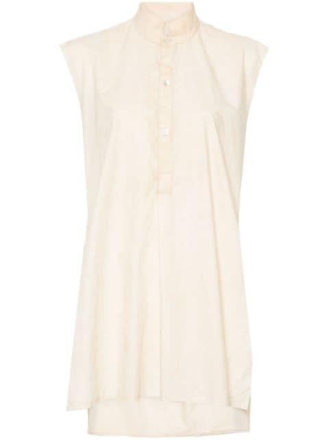 long-length cotton shirt by QUIRA