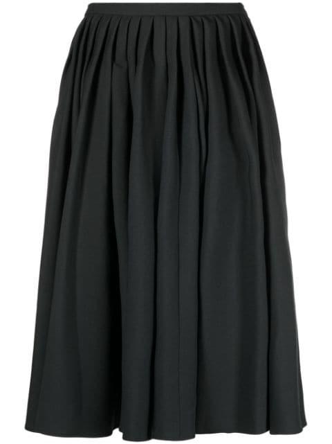 pleated full wool skirt by QUIRA