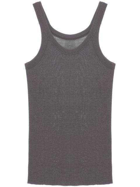 ribbed-knit tank top by QUIRA