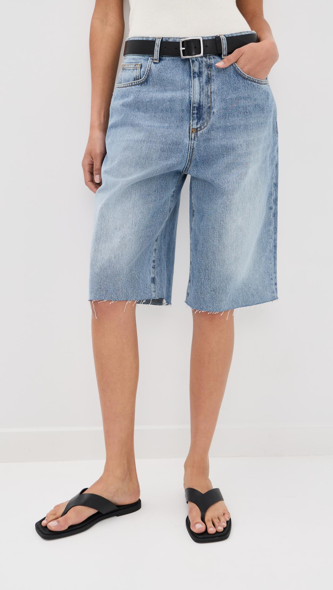 Baggy Fit Denim Shorts by RÓHE