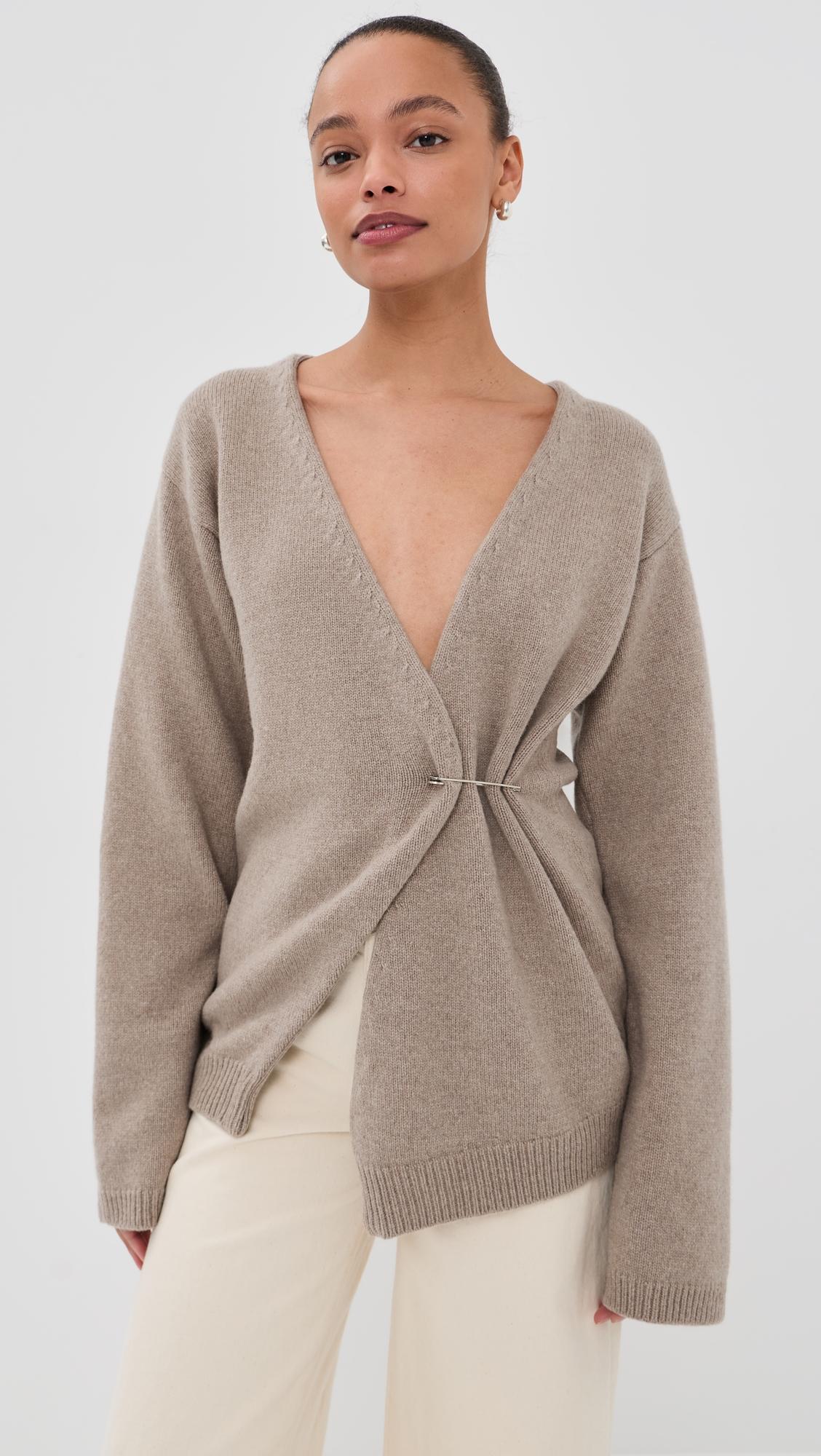 Off-Shoulder Wrap Cardigan by RÓHE