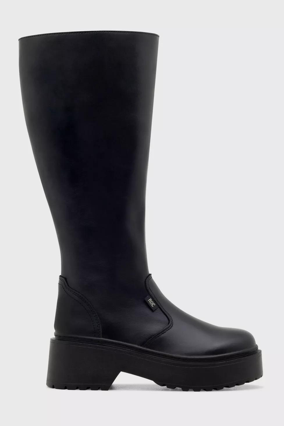 ROC Troupe Leather Knee High Wide Calf Boot by R OC BOOTS AUSTRALIA