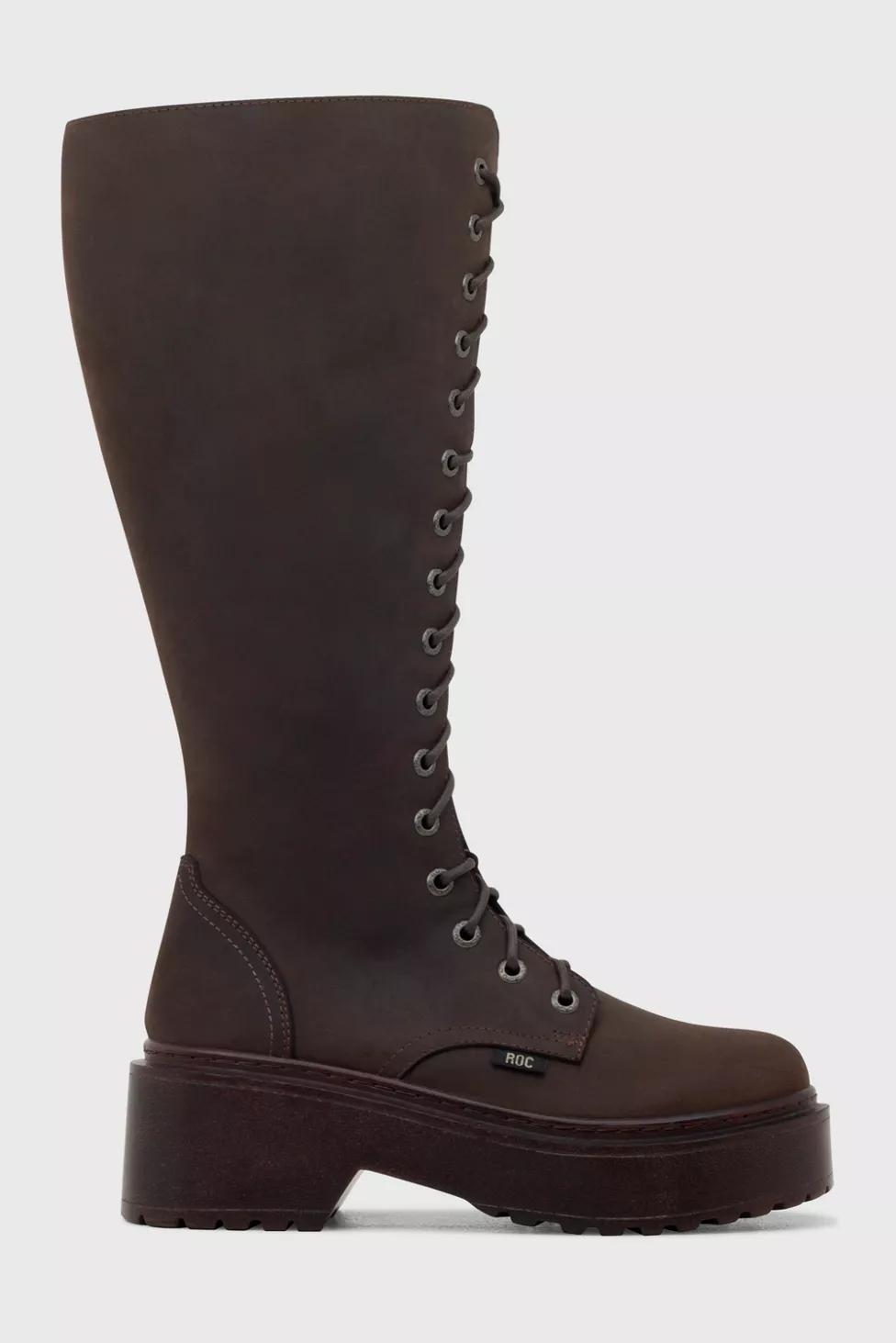 ROC Tulsa Leather Knee High Wide Calf Boot by R OC BOOTS AUSTRALIA