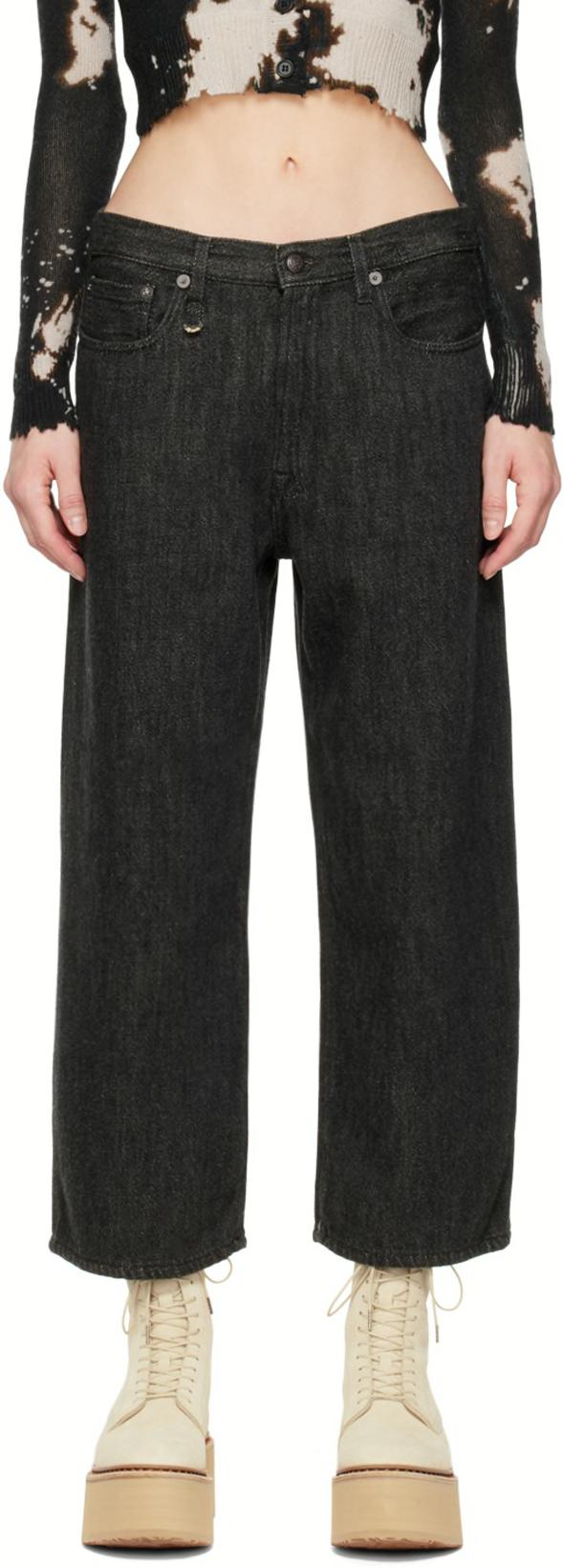 Black Ankled D'Arcy Jeans by R13