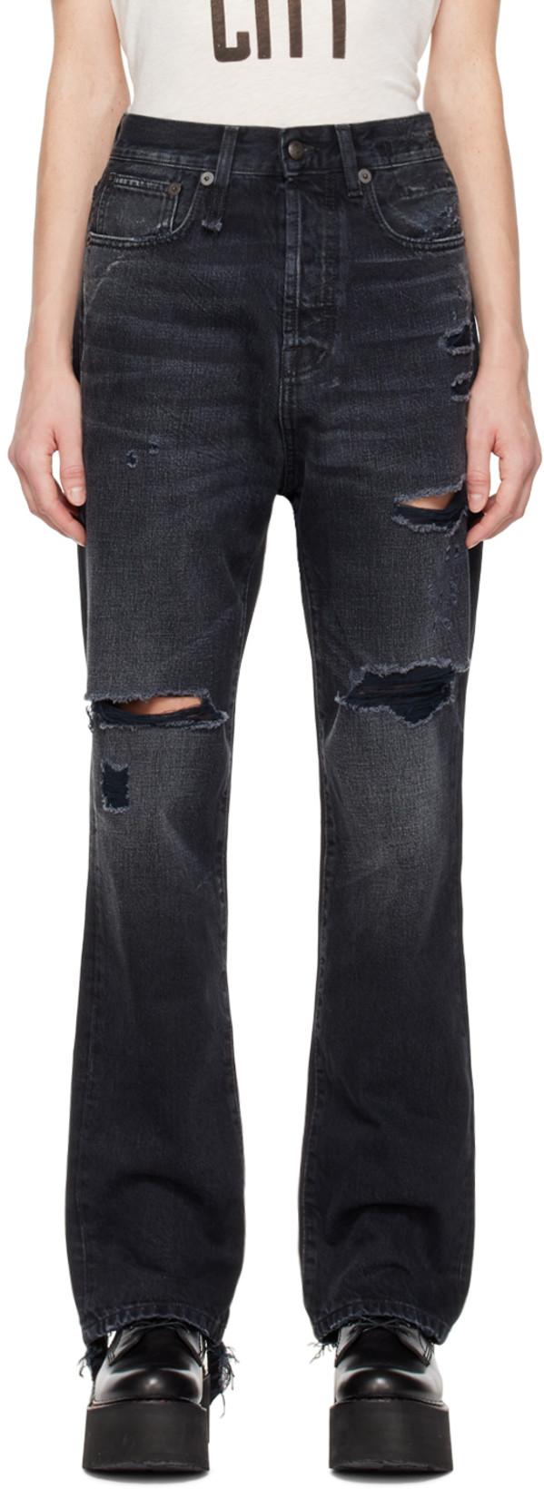 Black Izzy Drop Jeans by R13