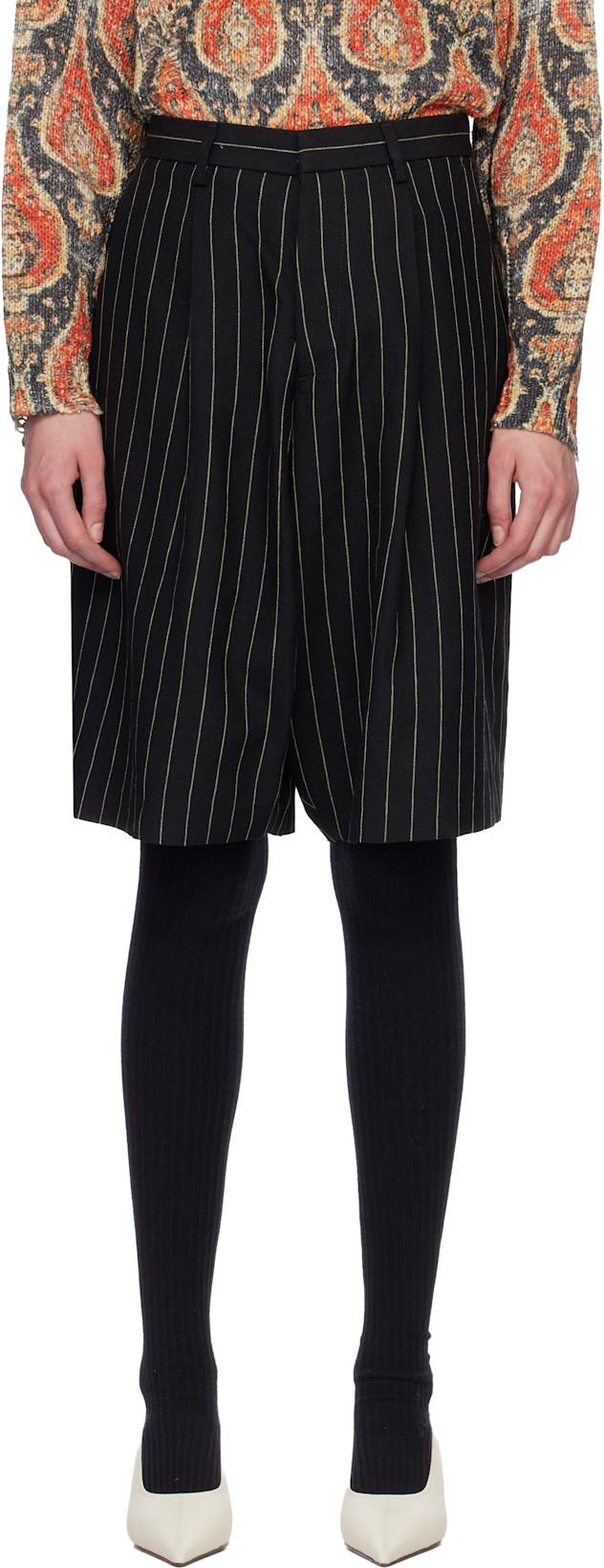 Black Jumbo Tailored Shorts by R13