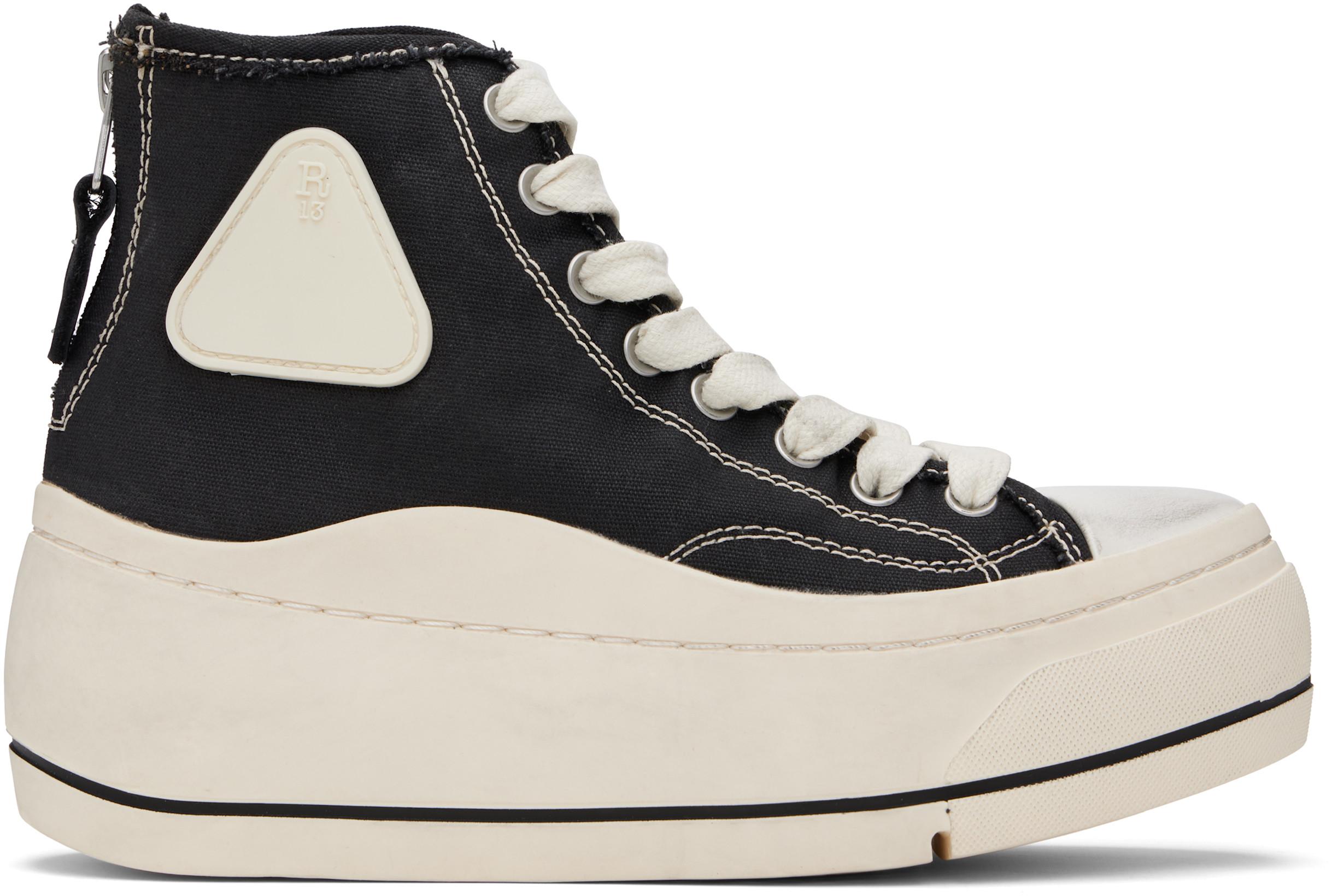 Black Kurt High Top Sneakers by R13