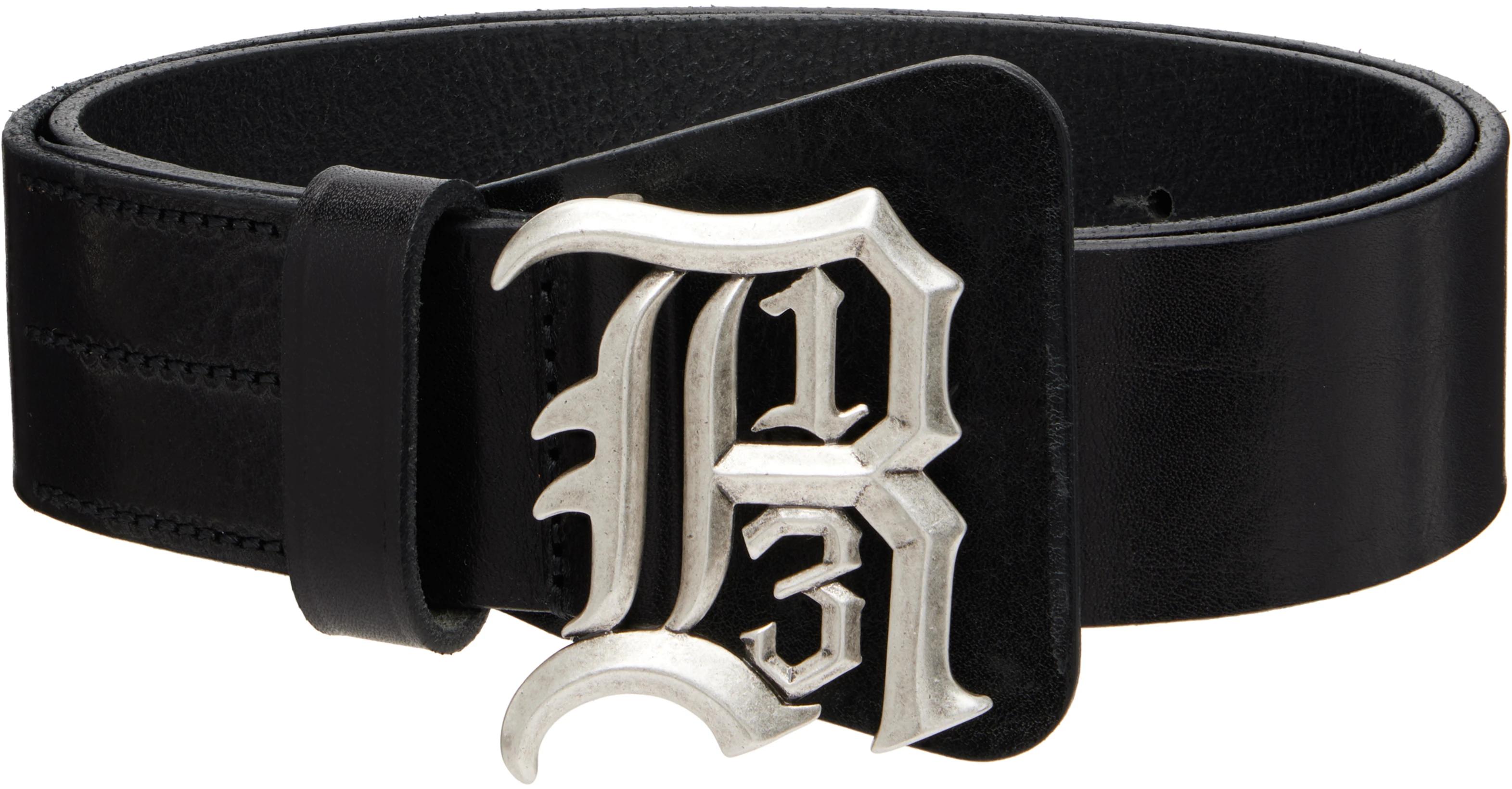 Black Logo Buckle Belt by R13