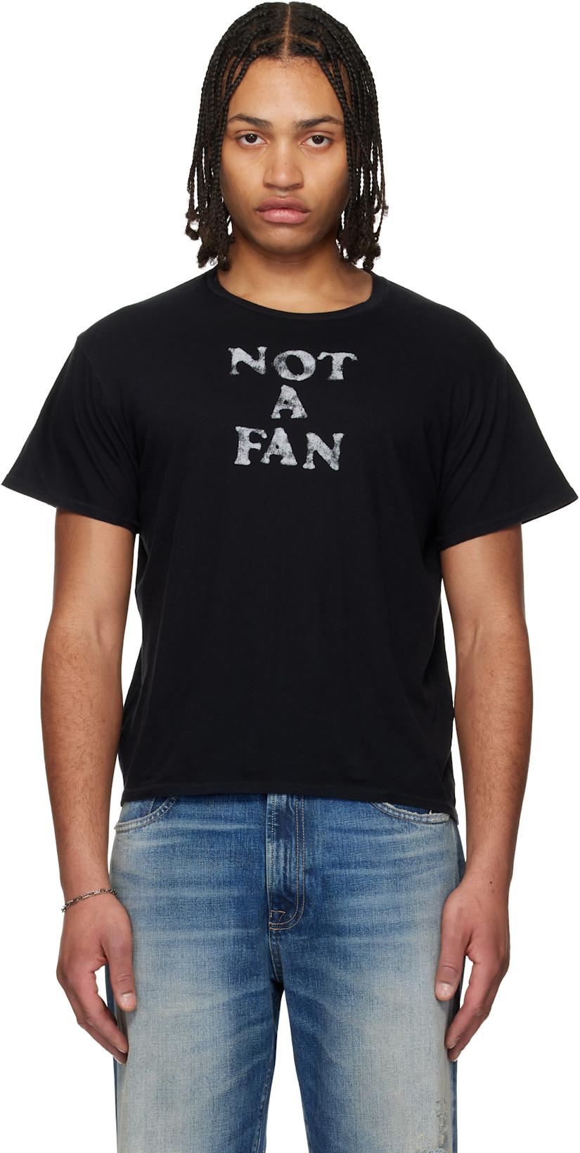 Black 'Not A Fan' Boy T-shirt by R13