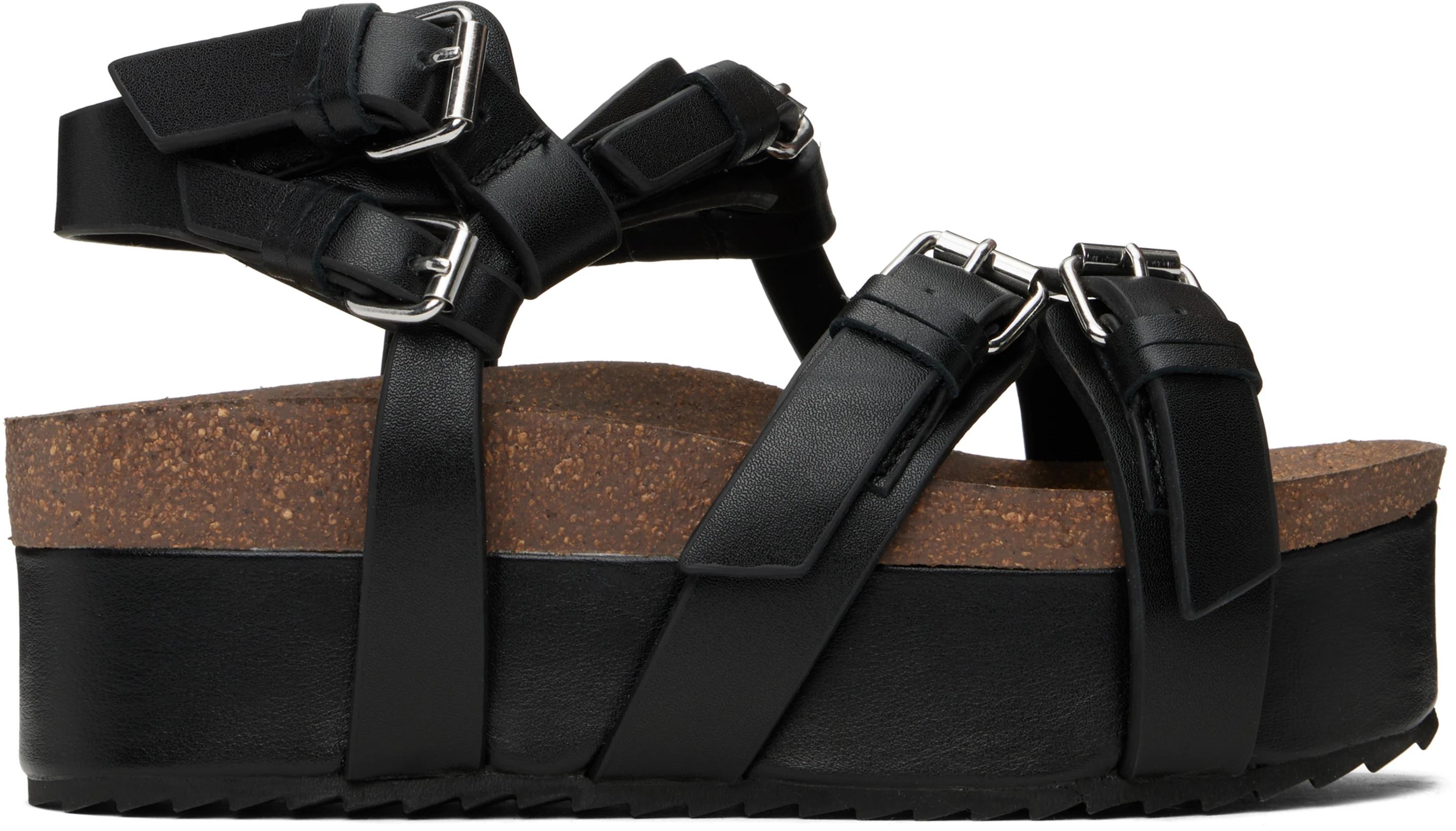 Black Platform Sandals by R13