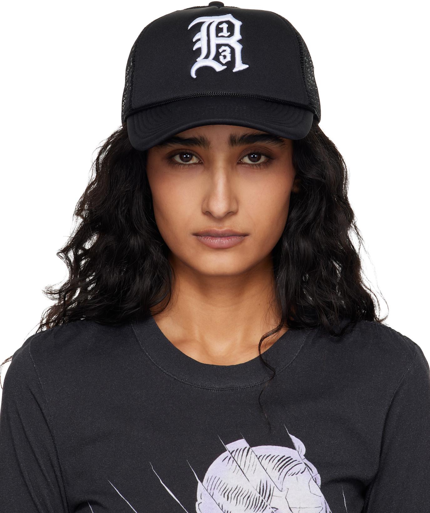 Black 'R13' Trucker Cap by R13