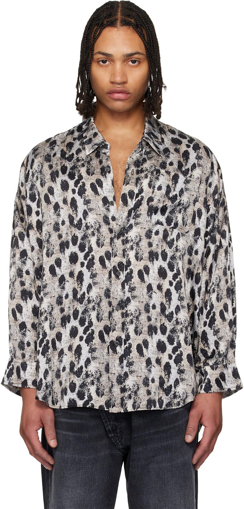 Black & White Drop Neck Shirt by R13