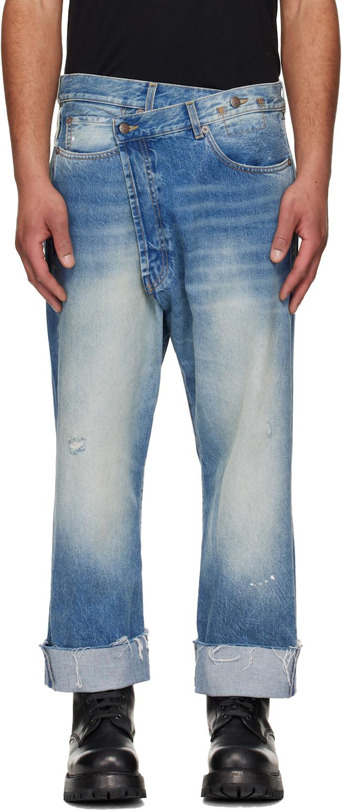 Blue Crossover Jeans by R13
