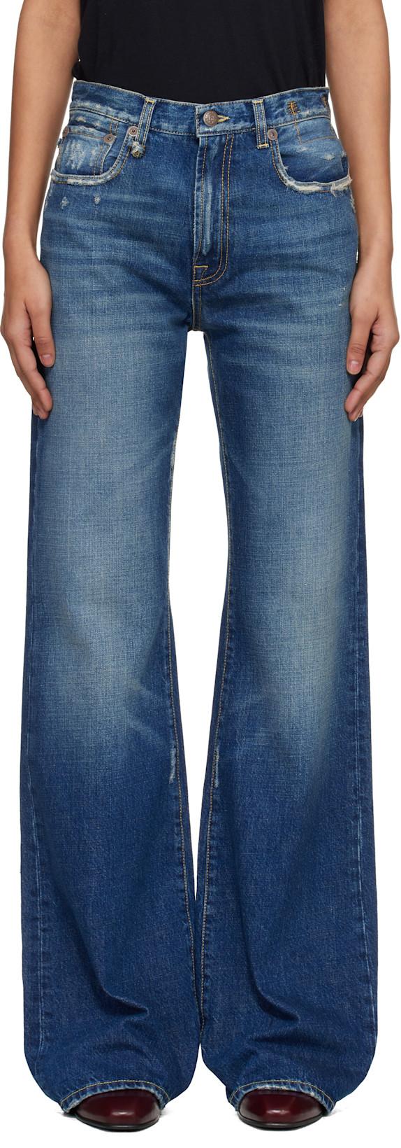 Blue Loose Jane Jeans by R13