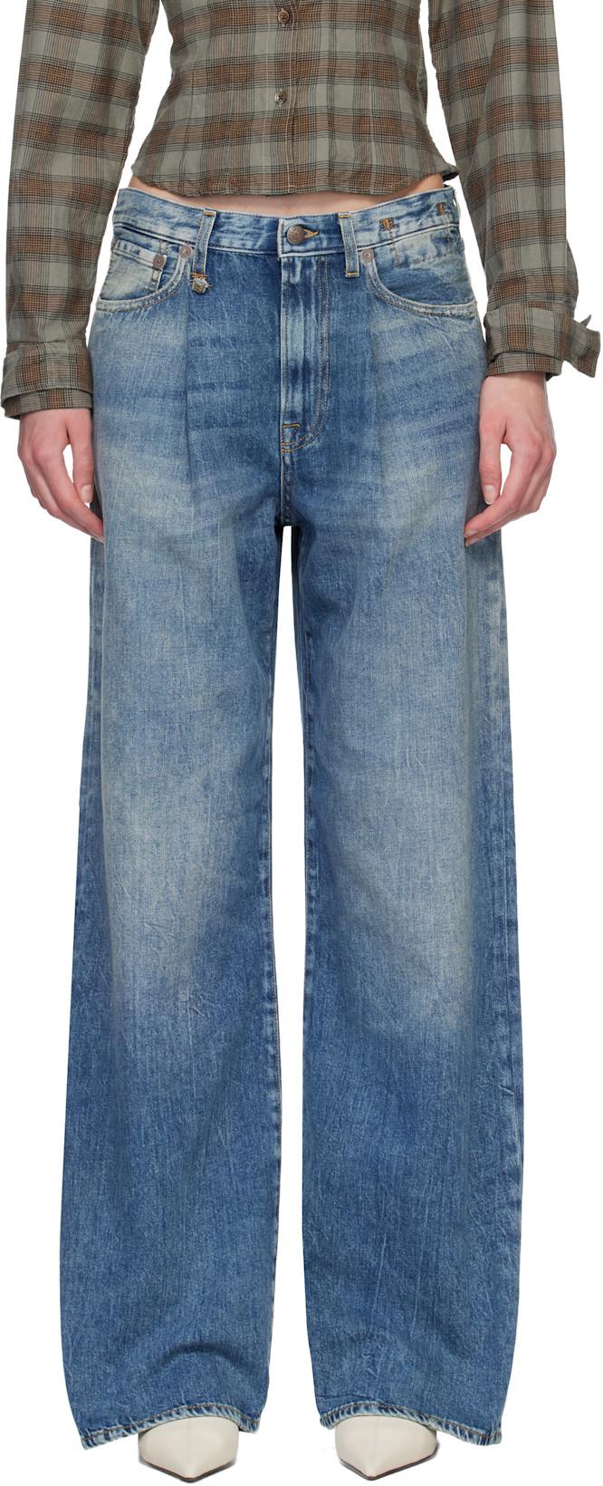 Blue Wide Damon Jeans by R13
