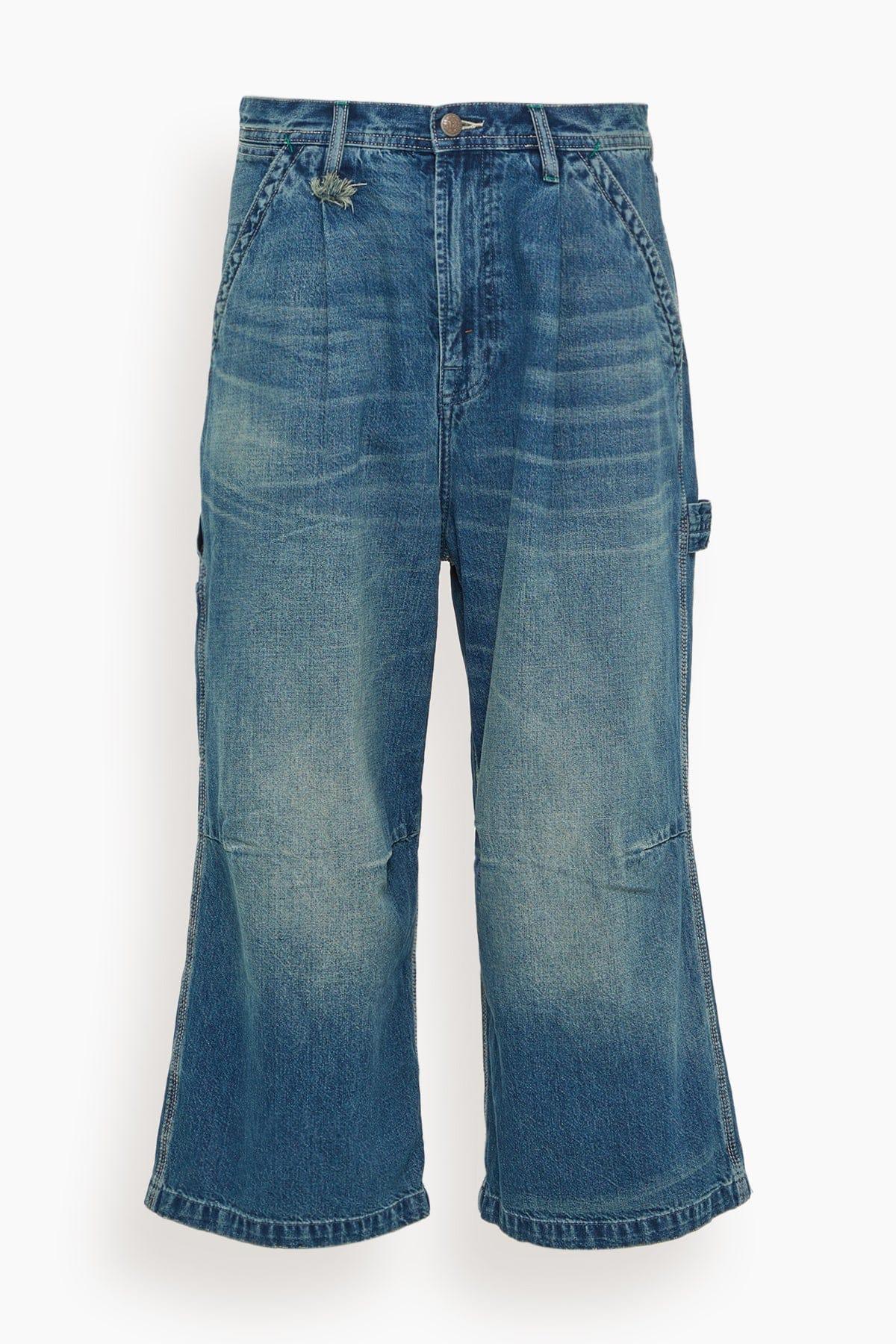Crop Wide Leg Carpenter in Depot Blue by R13