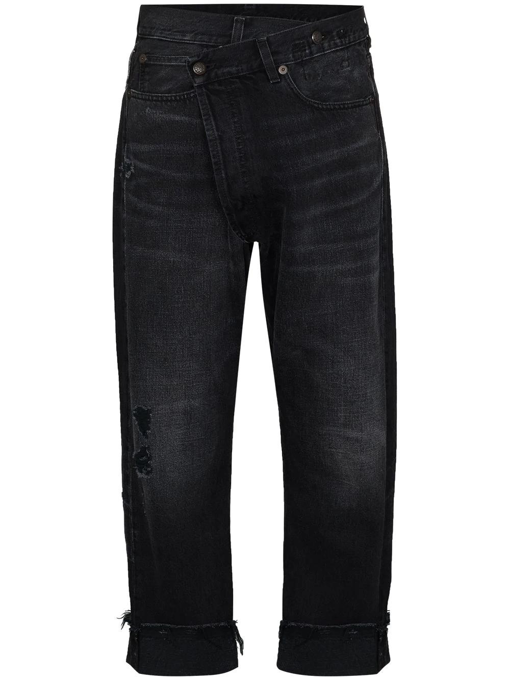 Crossover cropped jeans by R13