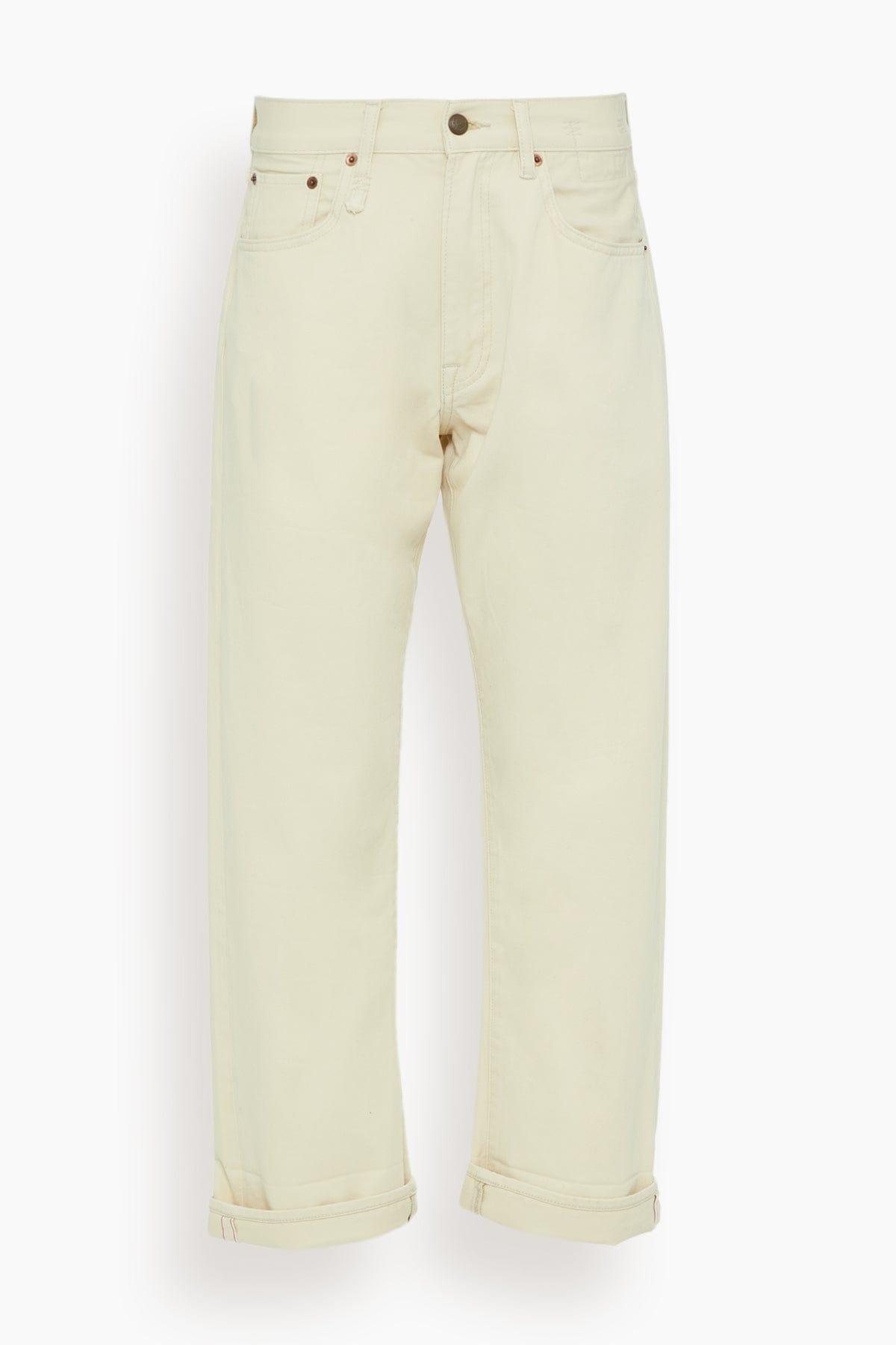 Cuffed X-BF Jean in Bone White Selvedge by R13
